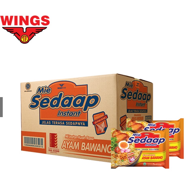 

SEDAAP Mie Instan Ayam Bawang Bag 70GR Box isi 40 Pcs