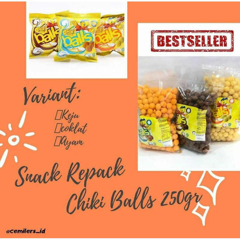 

Chiki Balls Repack 250gr / Snack Repack Murah