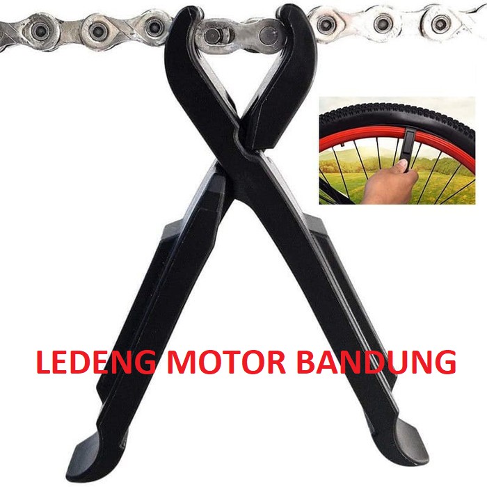 Tire Lever 2in1 Congkel Ban Pengait Sambung Rantai Sepeda Missing Link