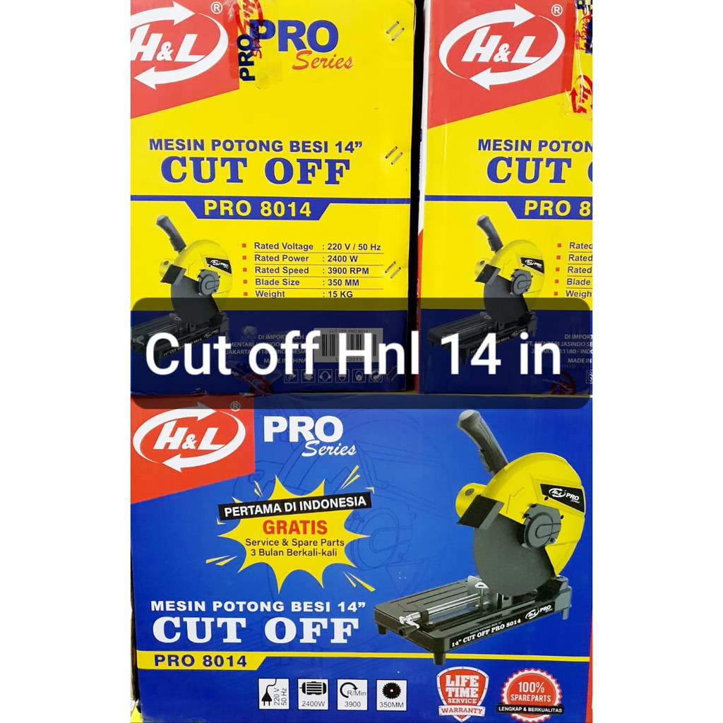 HNL GARANSI Mesin Potong Besi Cut Off Machine 14 Inch PROMO