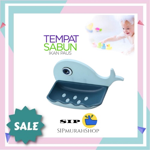 Tempat Sabun Batang Model Ikan Paus Kamar Mandi Dispenser Kotak Kamar Mandi Motif Paus Wadah Sabun Batang Model Ikan Paus Tempat Soap Rak Kamar Mandi Home on / Whole Soap Dish / Soap Holder