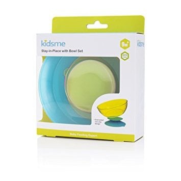 KIDSME Stay in Place with Bowl Mangkok Bayi Non Spill Suction Bowl Baby Weaning Bowl