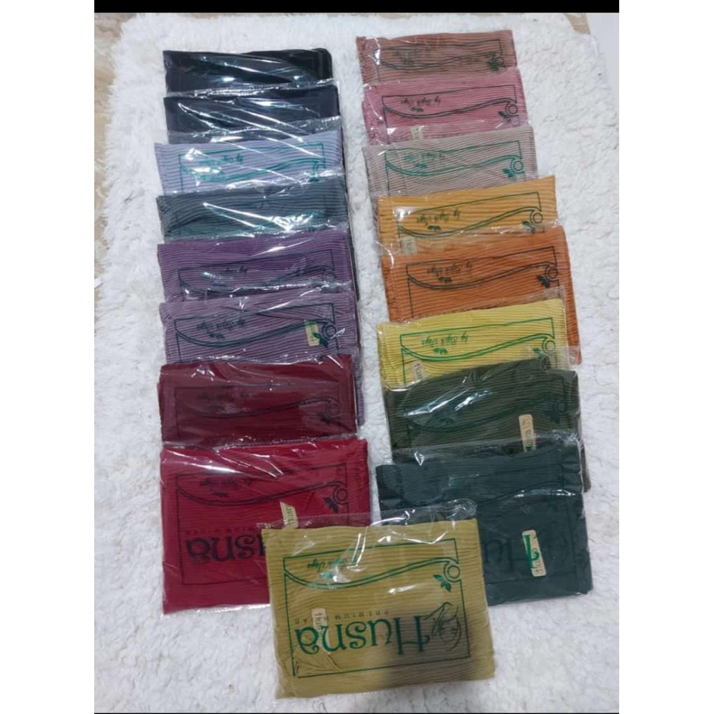 Pashmina Plisket Lidi  Full Ceruty Premium Original Husna