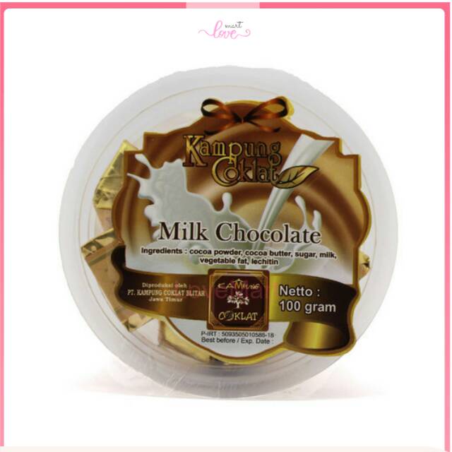 

COKLAT MILK kubus100.g/Cup Kampung Coklat GuSant