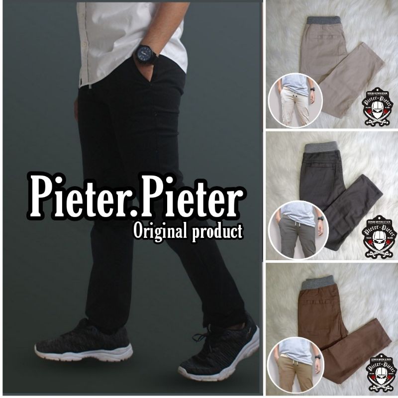 Celana Chino Panjang Pria Kolor RIB pinggang Kolor Elastis Celana Chino Panjang Pria Kolor RIB pinggang Kolor Elastis