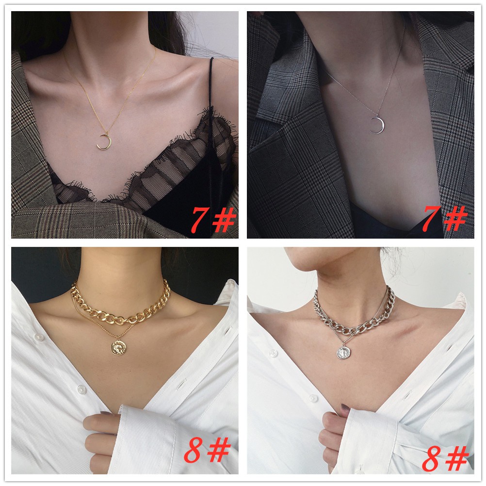 Korean Long Section Pendant Elegant Necklace Women Ladies Simple Accessories Fashion Jewelry Decor-4