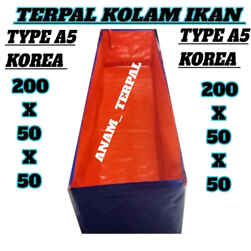 KOLAM TERPAL 200x50x50 A5 KOREA