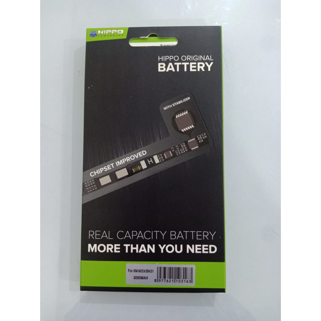 Baterai Batere Battery Hippo Xiaomi MI 5X A1 Note 5A BN31 BN 31 BN-31
