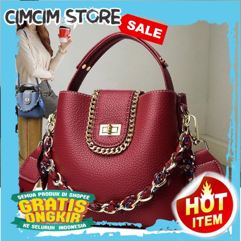 TAS SELEMPANG WANITA IMPORT TERMURAH / HOTSALETAS HANDBAG SELEMPANG  SHOULDER BAG SLINGBAG IMPORT GE