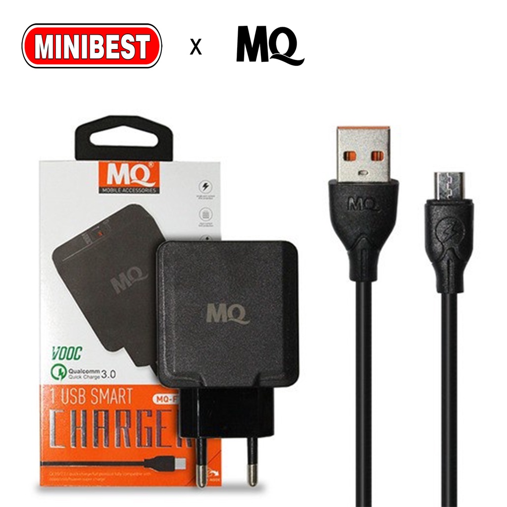 Charger Quick Charge Output 3.0A Fireproof Adaptor With Micro USB Cable MQ-FT01 - Garansi 1 tahun