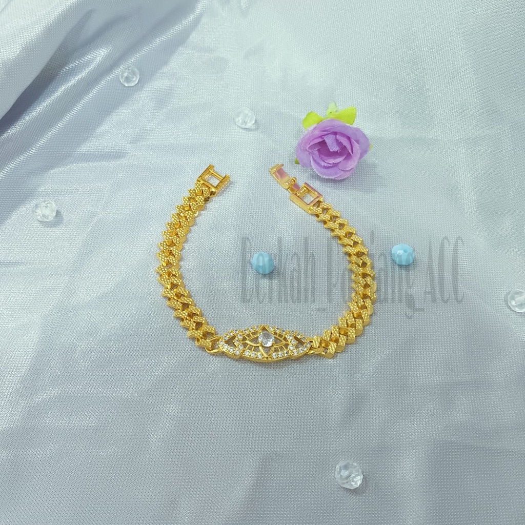 SET DEWASA PERMATA 1 ZIRCON DESAIN perhiasan super berkelas fashion korea anti karat dan anti luntur