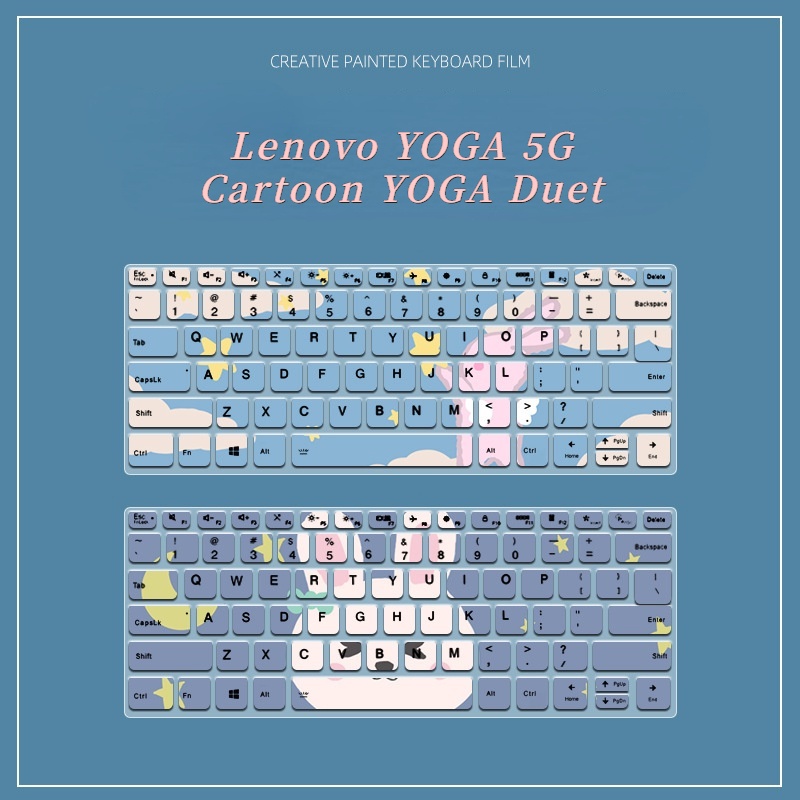 Film Pelindung Debu Keyboard Laptop Lenovo YOGA 5G Motif Kartun Bunga Untuk Lenovo Duet xiaoxin14 2020