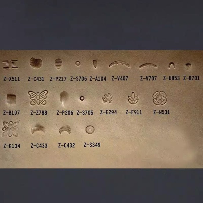 

DISKON Set 20Pcs Peralatan stamp Stempel Pembuat Emboss Kulit leather tools SEBELUM KEHABISAN