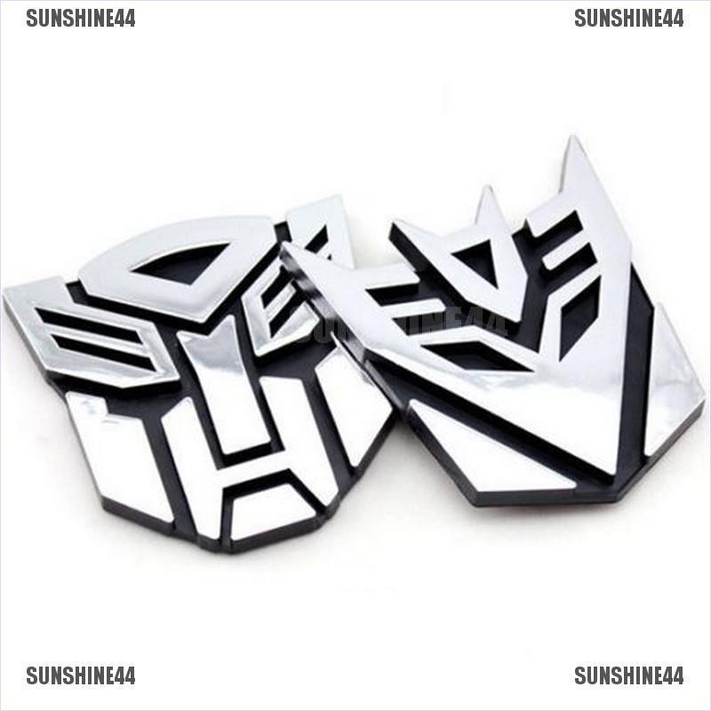 Stiker Emblem Logo Transformers 3d Untuk Mobil