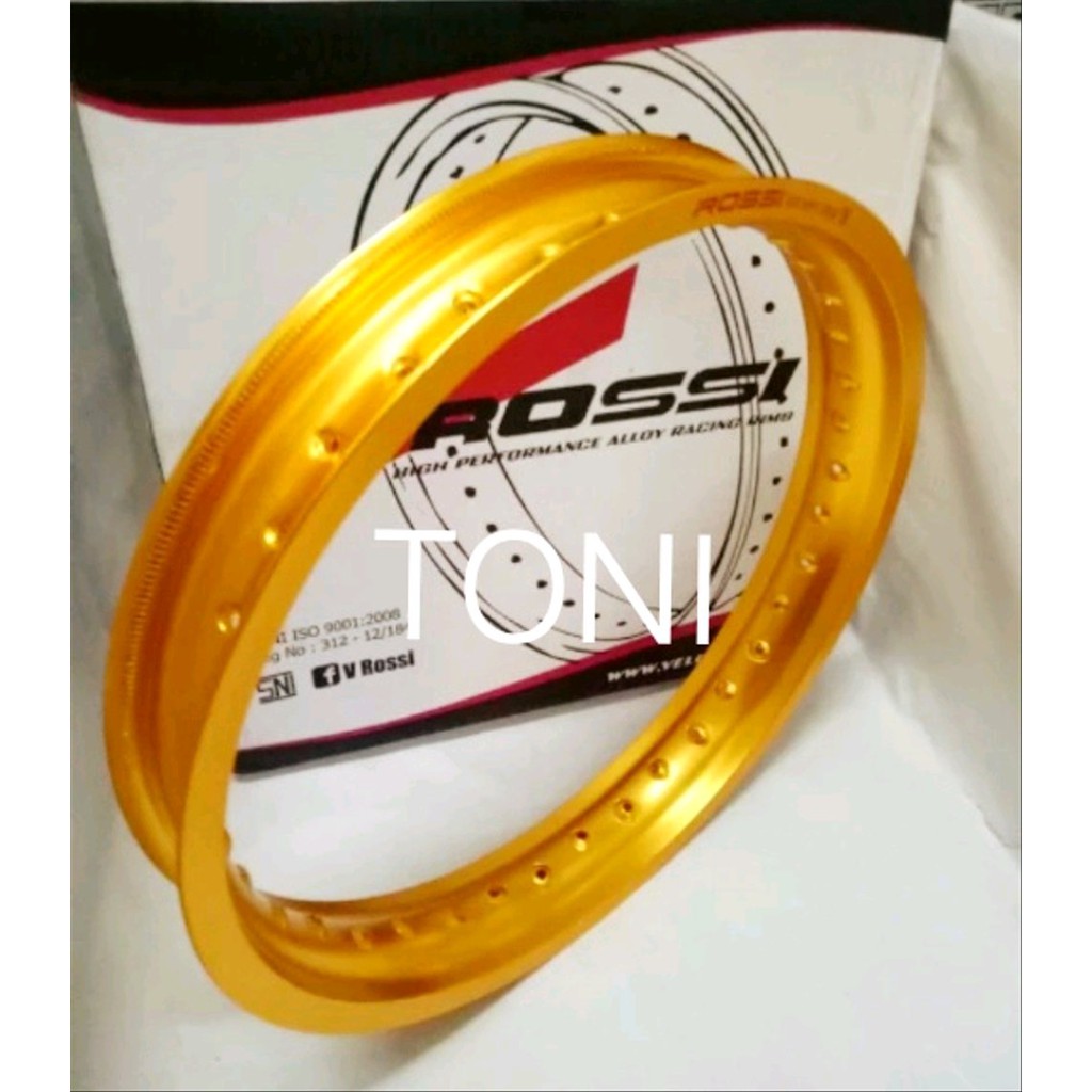 pelek velg rossi ring 14 lebar 185 dan 215 plus jari jari tdr chrom tromol depan belakang mio j sp