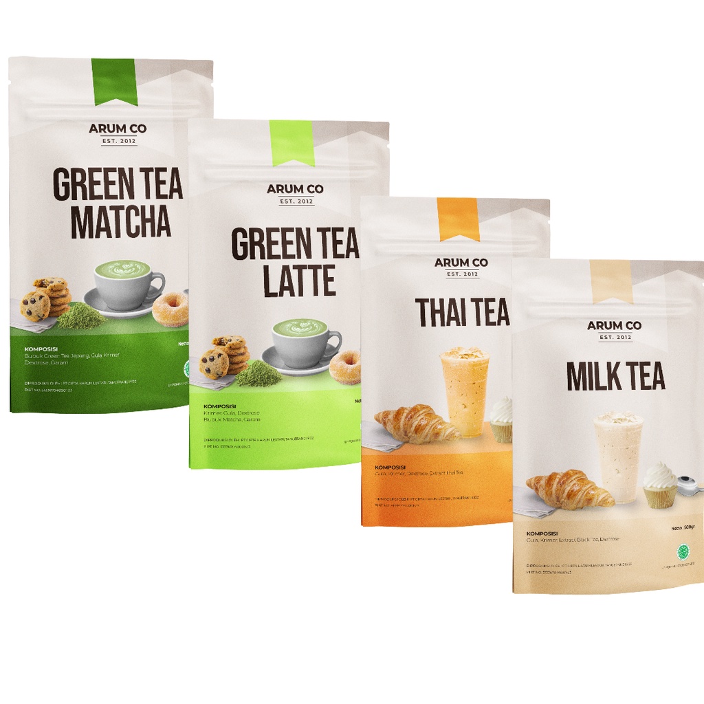 

ARUM CO 500 gr-SERBUK MINUMAN DAN MAKANAN-POWDER DRINK-VARIAN RASA TEA-KIOS BAHAN KUE