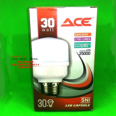 LAMPU LED ACE 30W 30 WATT CASPUL TABUNG BERGARANSI HARGA GROSIR