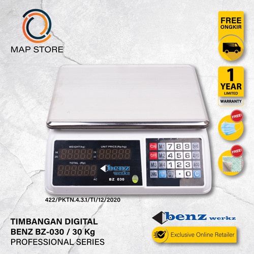 TIMBANGAN BUAH DIGITAL BENZ BZ-030 (30KG)