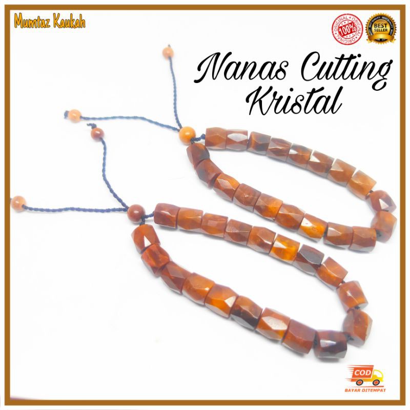 Gelang kaokah kaukah nanas cutting kristal / gelang koka kokka coklat kauka kaoka hitam kokah