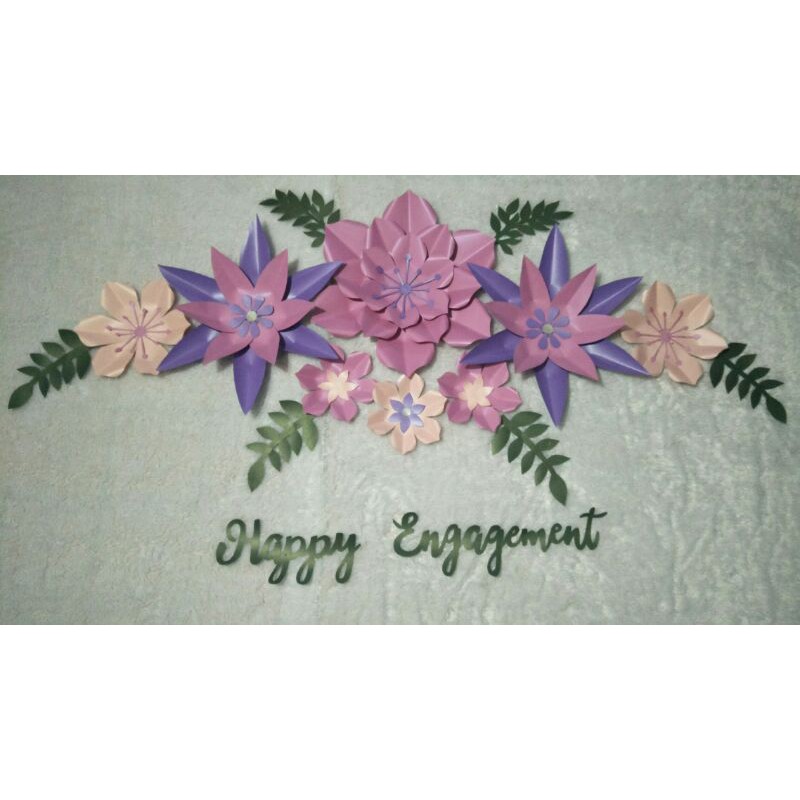 

ready stock paper flower+tulisan