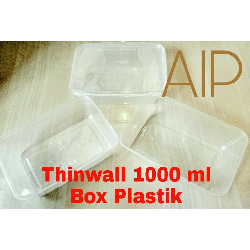 Terbaru Thinwall Thinwall kotak Box Plastik Box makanan 1000 ml