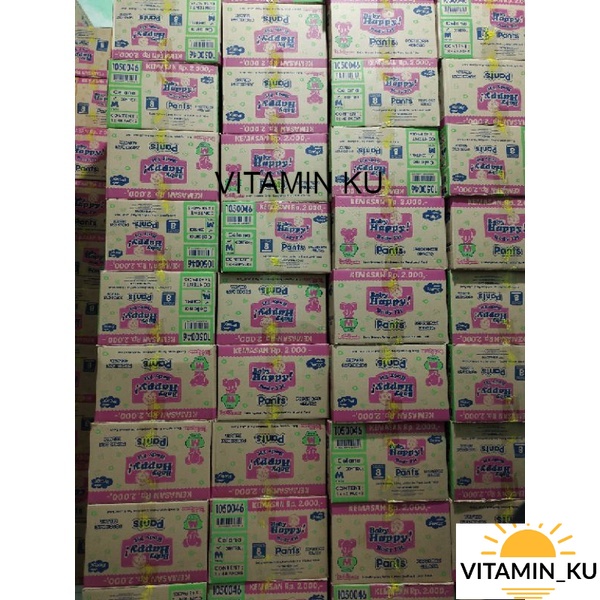GROSIR 1 DUS Baby happy renceng isi 48 pcs ukuran M / L / XL
