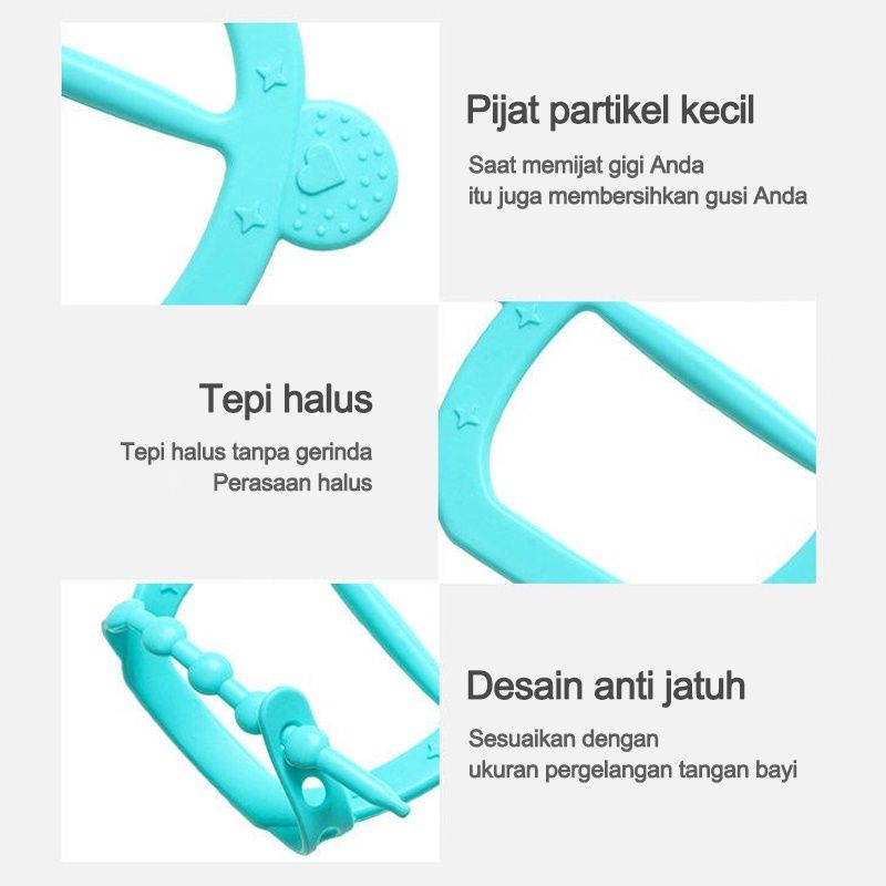 tokolima9 - MAINAN GIGITAN BAYI BENTUK GELANG / TEETHER GELANG