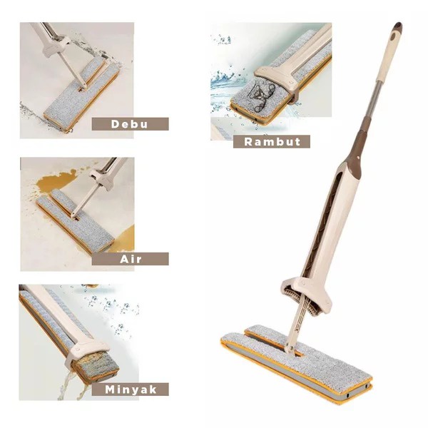 TERBARU Alat Pel Lantai 2 Sisi Ultra Mop Cleanze Ultra Mop Double Sided Alat Pel Lantai Ultra Mop Twister - Pel Lantai Praktis Peras Otomatis