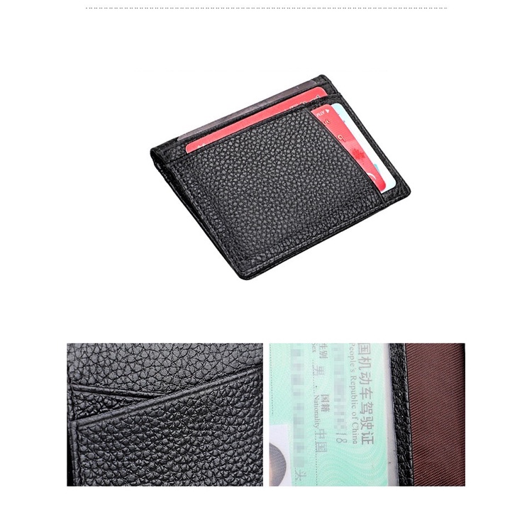 IMPOR DOMPET KARTU MINI KB173 RFID MUAT KTP LAMINATING BAHAN KULIT SAPI