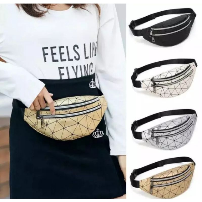 TAS WAISTBAG DIAMOND - Tas pinggang wanita murah tas selempang wanita tas cewek tas bahu tas slingbag tas ootd tas grosir