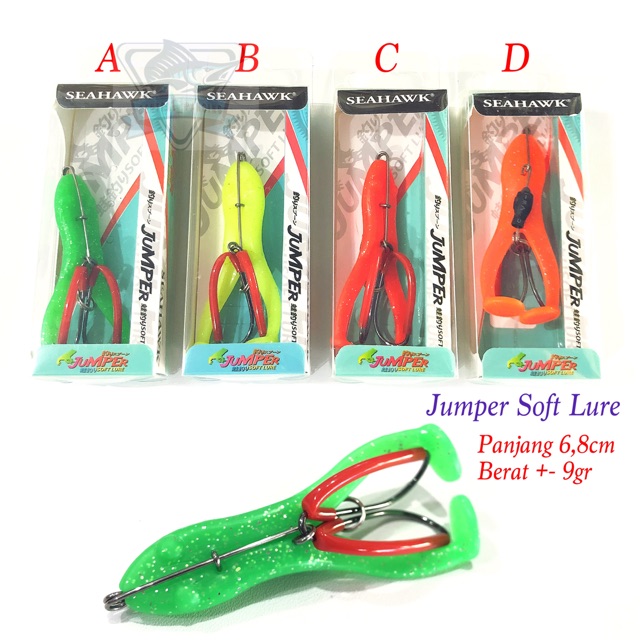 Umpan Seahawk Jumper Frog ( Soft Lure )