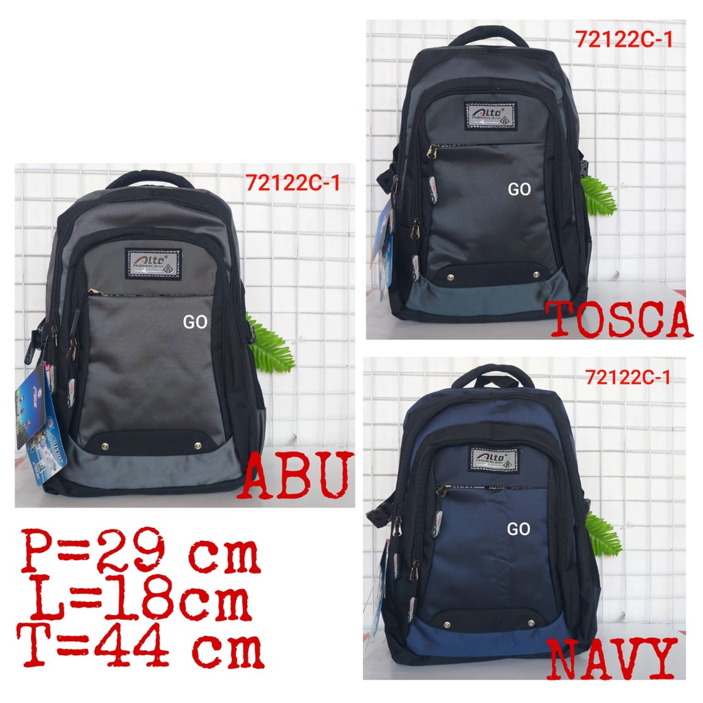 gos PALO ALTO Backpack Super Tas Sekolah Tas Kuliah Tas Ransel Laptop dengan Raincover