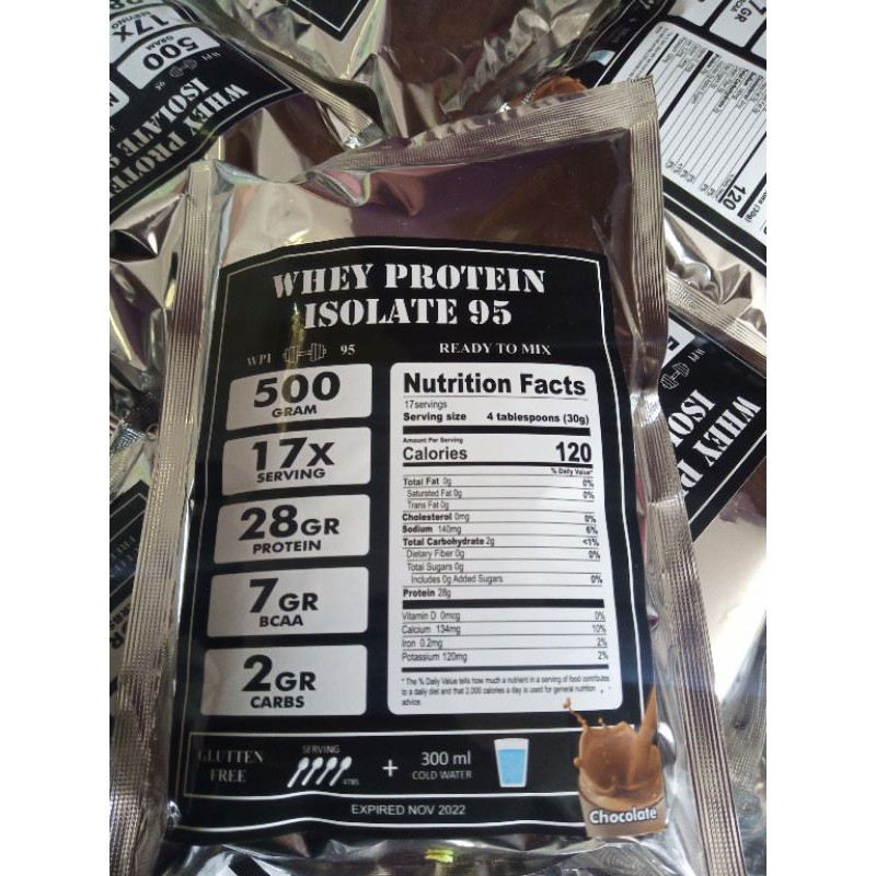 Susu Protein 500gr Whey Protein Isolate Suprot Susu Diet OCD DEBM KETO MAYO DEFICIT WPI WPI95