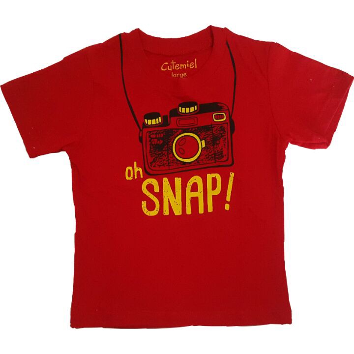 Tshirt Anak Laki-Laki Oh Snap Cutemiel