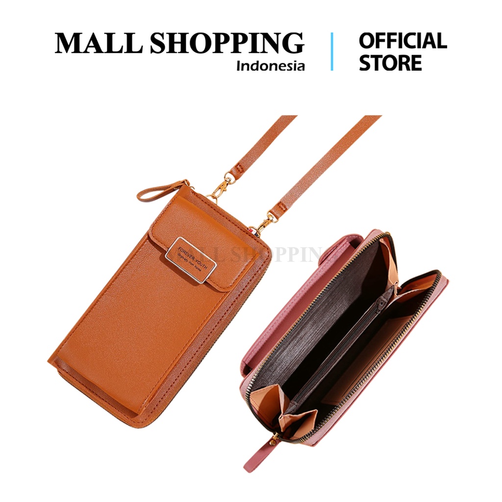 (COD) Dompet Wanita Pocket Tempat Hp Dompet Tas Selempang MALL SHOPPING