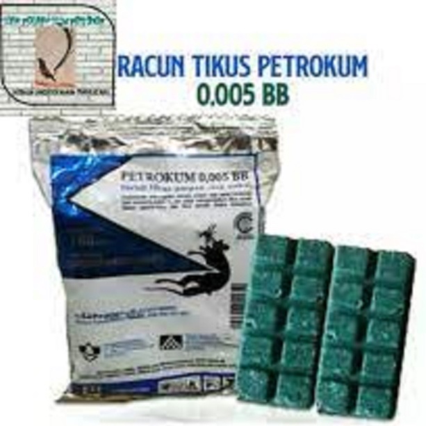 Racun Tikus Ampuh Petrokum Mati Kering Tidak Berbau