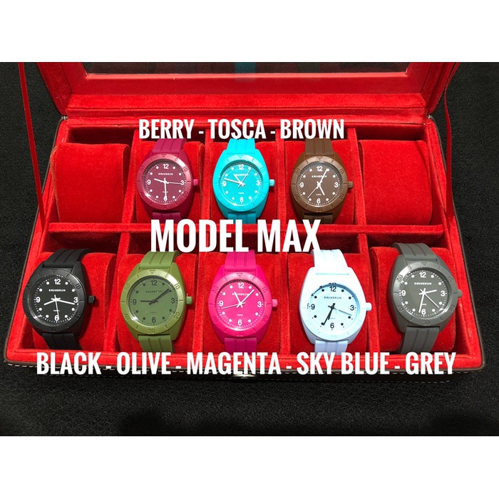 BRUN BRUN PARIS JAM TANGAN SILICON WATCH