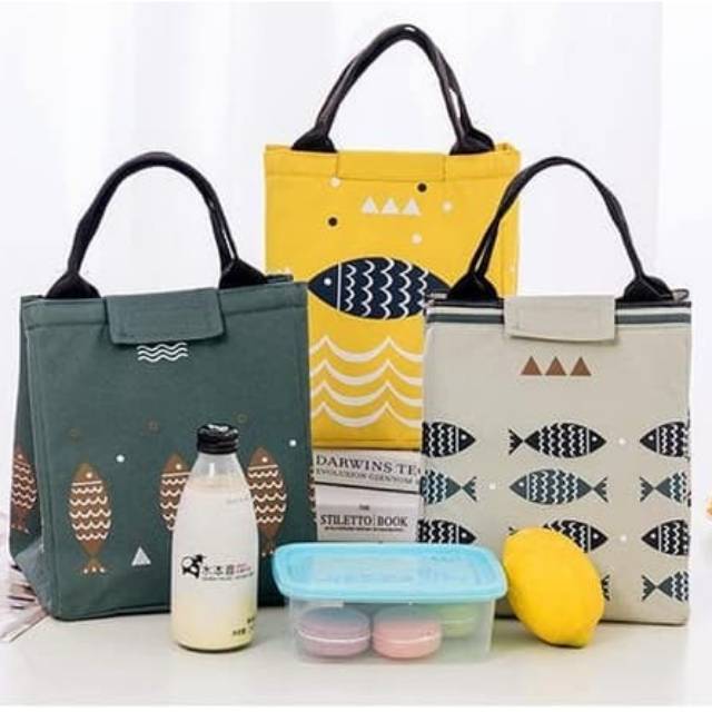 TM Lunch Bag Tas Bekal Makan motif Ikan