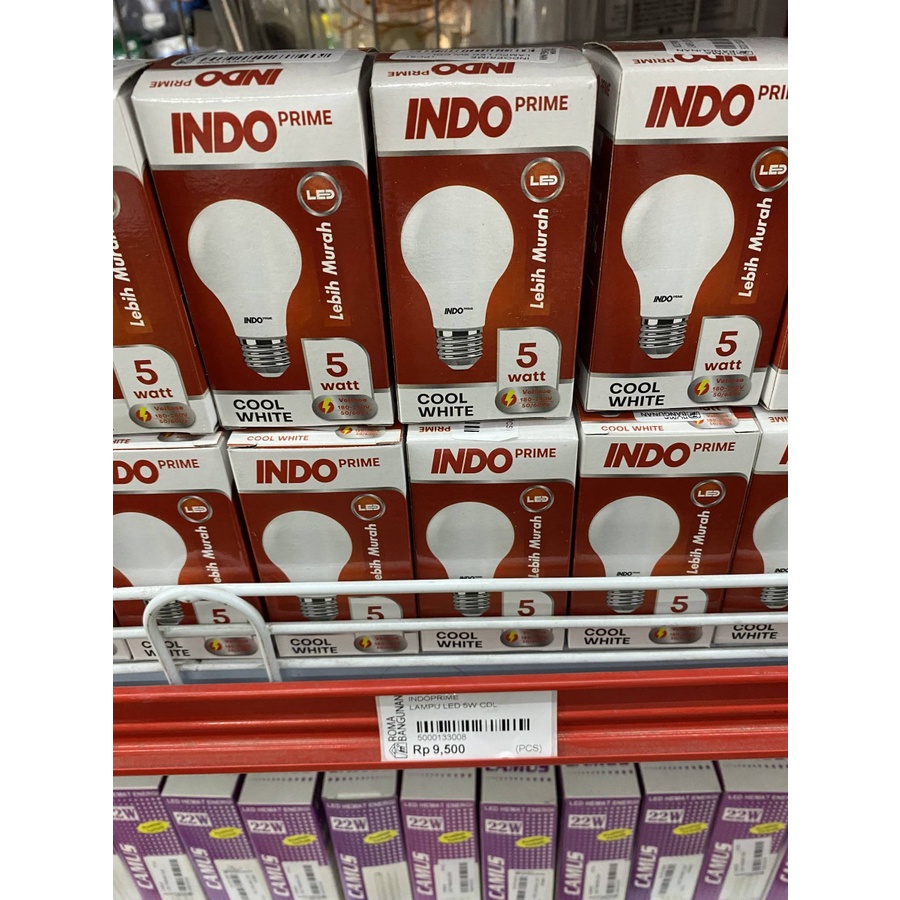 IndoPrime Lampu Bohlam LED Bulb 5W 5 WATT CDL Indo prime