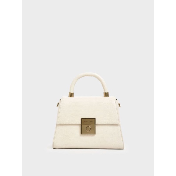 12.12 SALE | CK Croc Effect Structured Bag