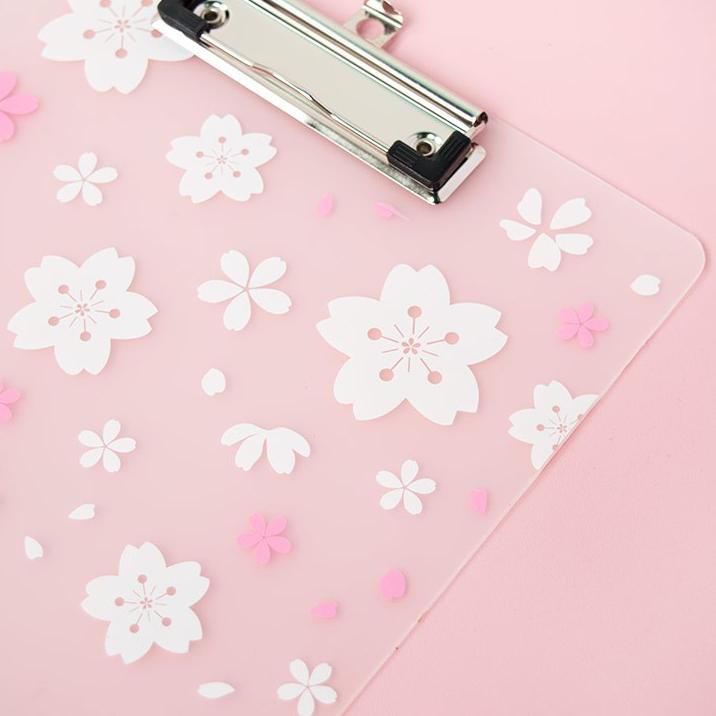 

((SALE)) Clipboard A4 / Papan Jalan Sakura Blossom - Bagus