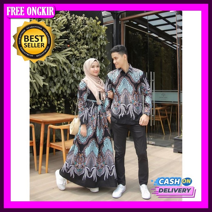 Couple Dress Kemeja Koko Tenun Aurora Tengkorak Tenun Songket Ikat Troso Dress Kemeja Kondangan Etni