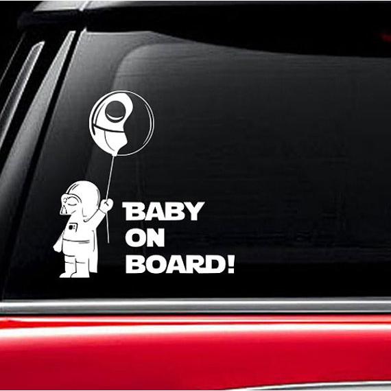 

sticker baby on board star wars