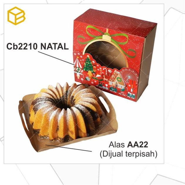 

Terbaru-426 Box Kue Packaging Natal Christmas Hampers Kotak Dus Bolu| CB2210 NATAL