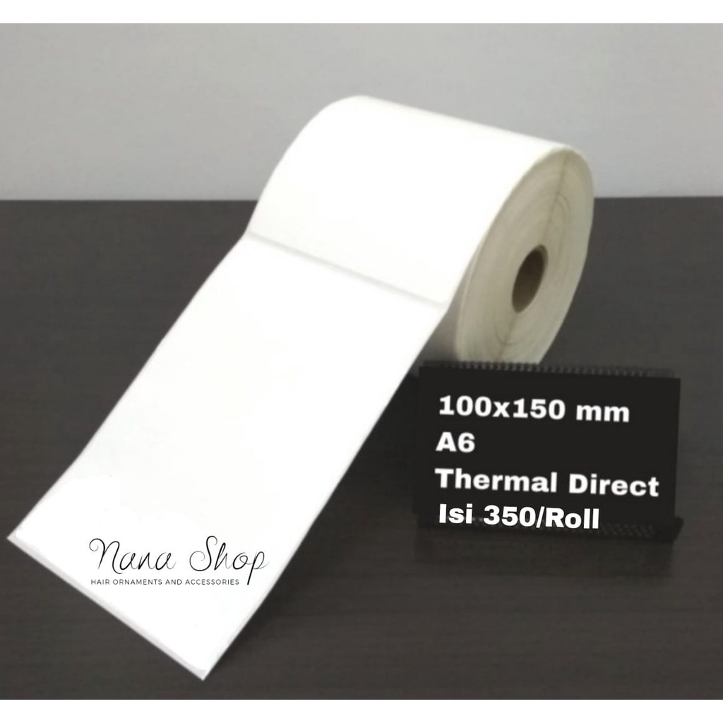 

LABEL PRINTER THERMAL KERTAS STICKER UK 100 X 150 MM ISI 350/ROLL