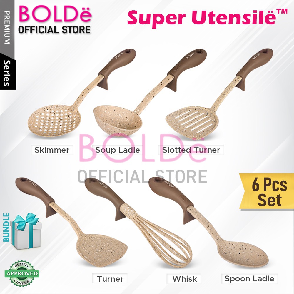 Bolde Super Utensil Alat Masak Granite Series 6 Macam Sendok Masak Shopee Indonesia