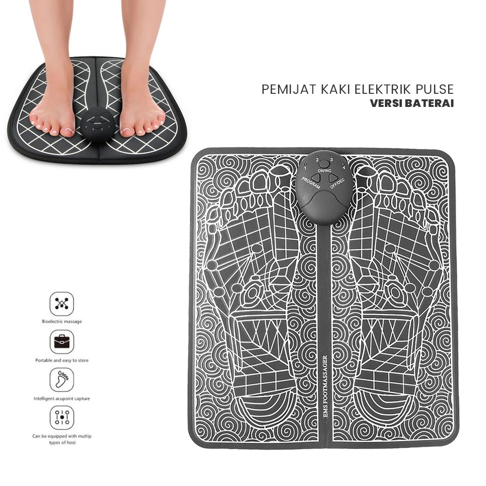 alat pijat telapak kaki elektrik | Pemijat Kaki Elektrik USB Rechargeable Pulse EMS Muscle Mat Massager | alat terapi kaki elektrik | alat pijit elektrik | alat pijit elektrik | alat pijit elektrik