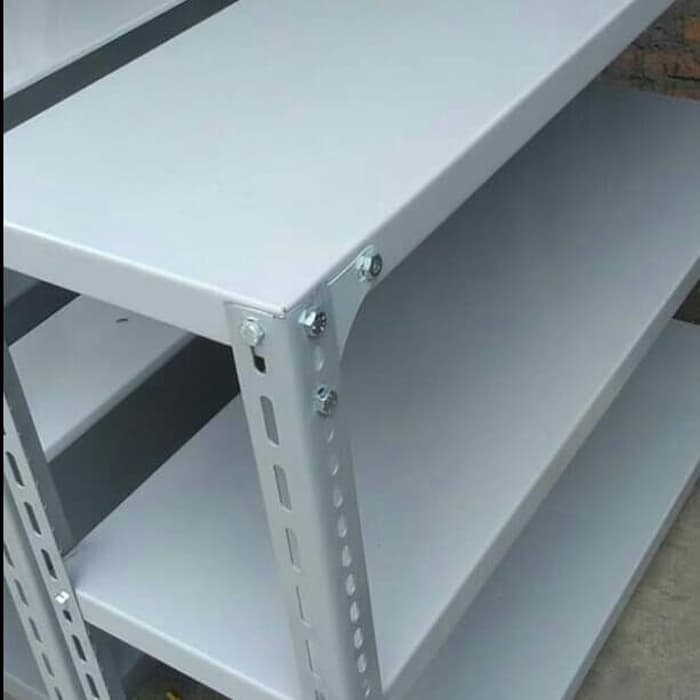 [RESTOCK] Rak Meja Besi 3 susun - Abu-abu