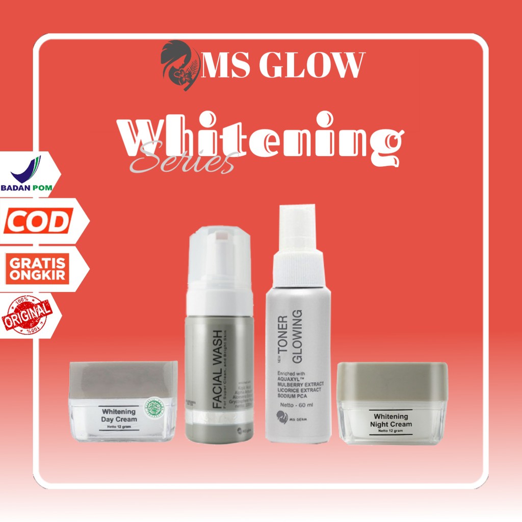 Ms Glow Whitening Series Original MsGlow Acne Ultimate Luminous Skincare Perawatan Wajah Glowing