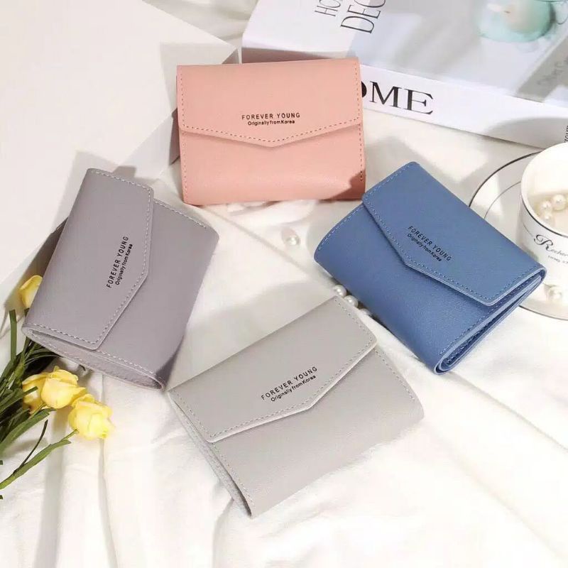 Dompet Wanita Mini Impor Korea Dompet Lipat Kecil Rumba  Dompet Kartu Murah
